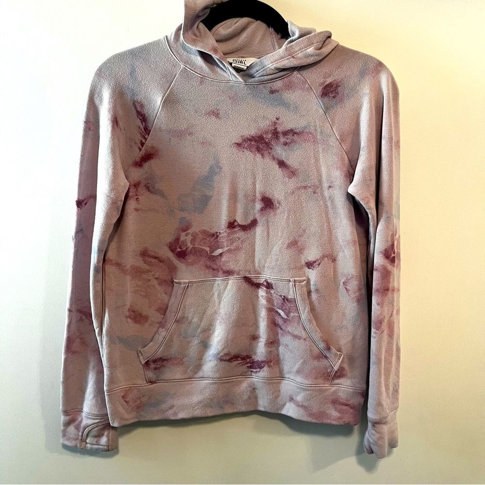 Athleta Girl Tie Dye Soft Hoodie Sweatshirt size large